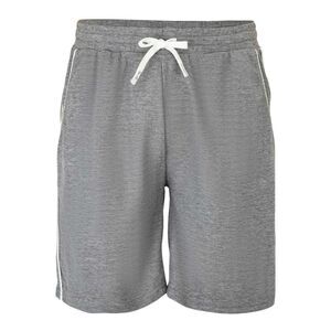 Fabric Mens Cotton Blend Shorts / Light Grey
